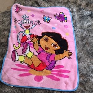 Dora, blanket, soft, lightly used